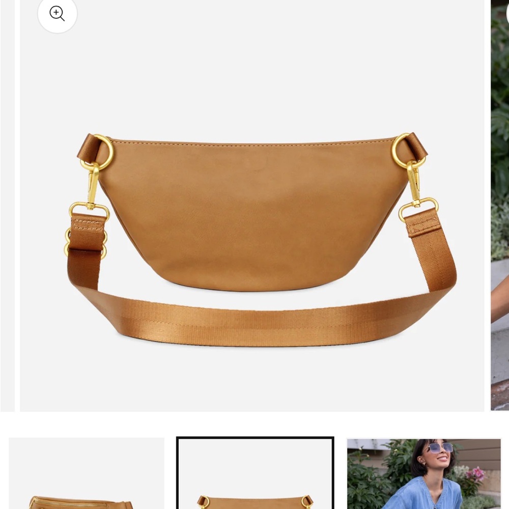 Fawn Design Tan Leather Belt Bag - Picture 2 of 8